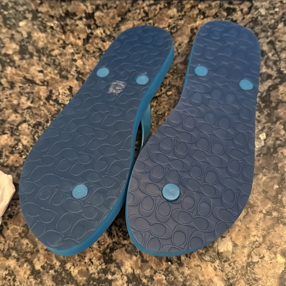 Coach Abbigal Star Rubber flip flops NIB 8 - Picture 6 of 8